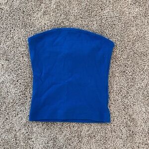 anthropology tube top blue